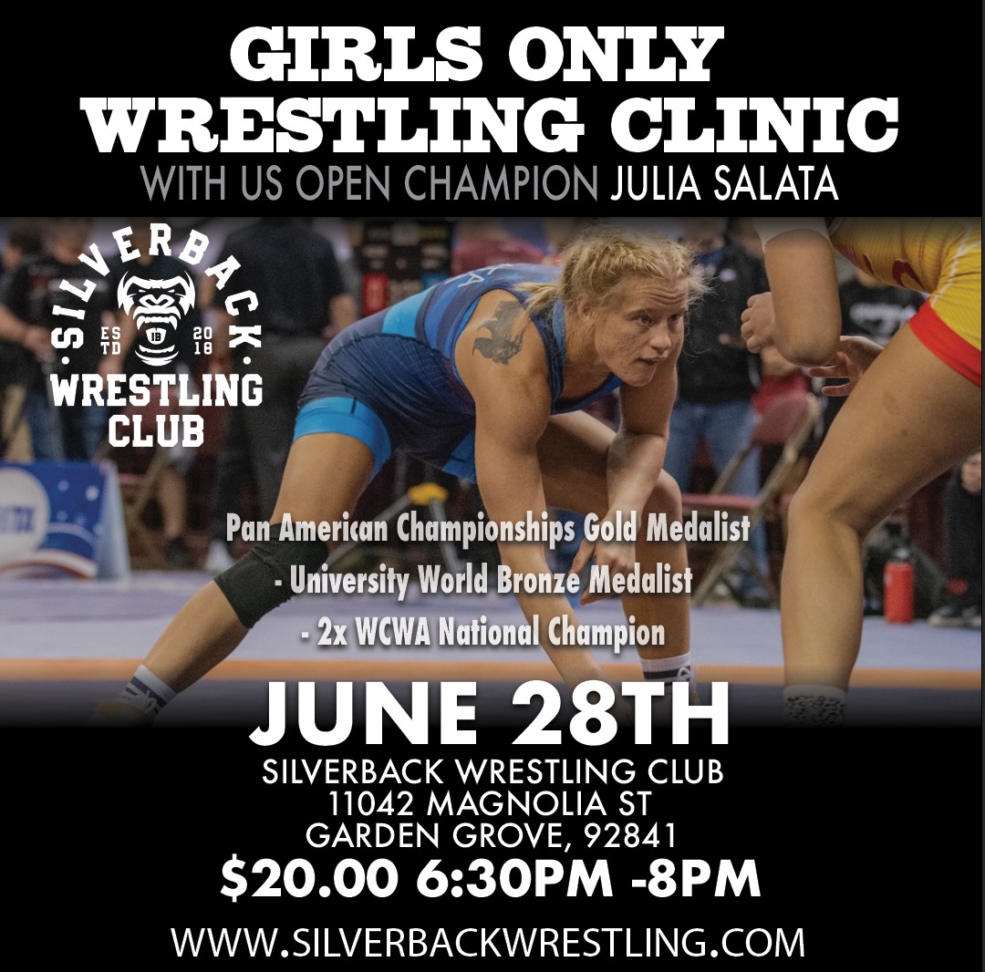 Girls Only Wrestling Clinic with Julia Salata in Garden Grove, CA