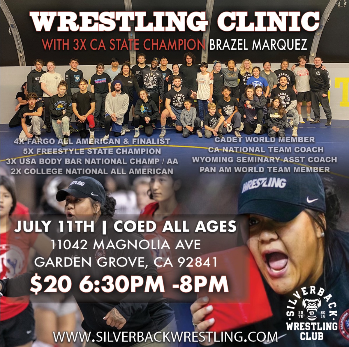 Brazel Marquez Wrestling Clinic in Garden Grove, CA